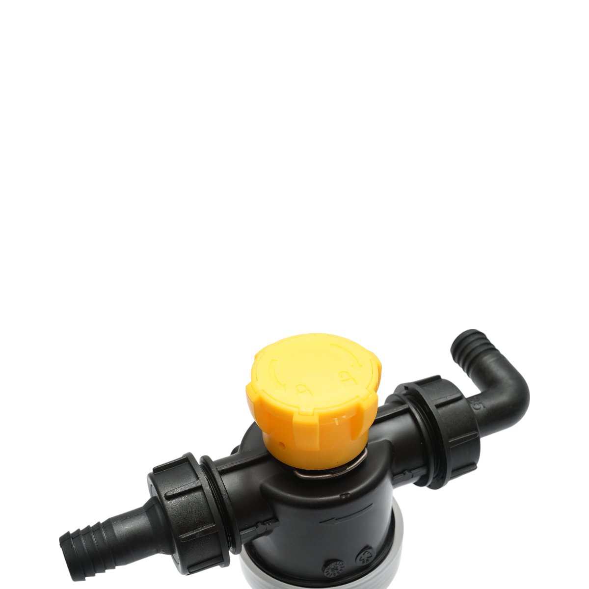 Filtru erbicidator transparent cu sita si valva autocuratare, racord 25mm